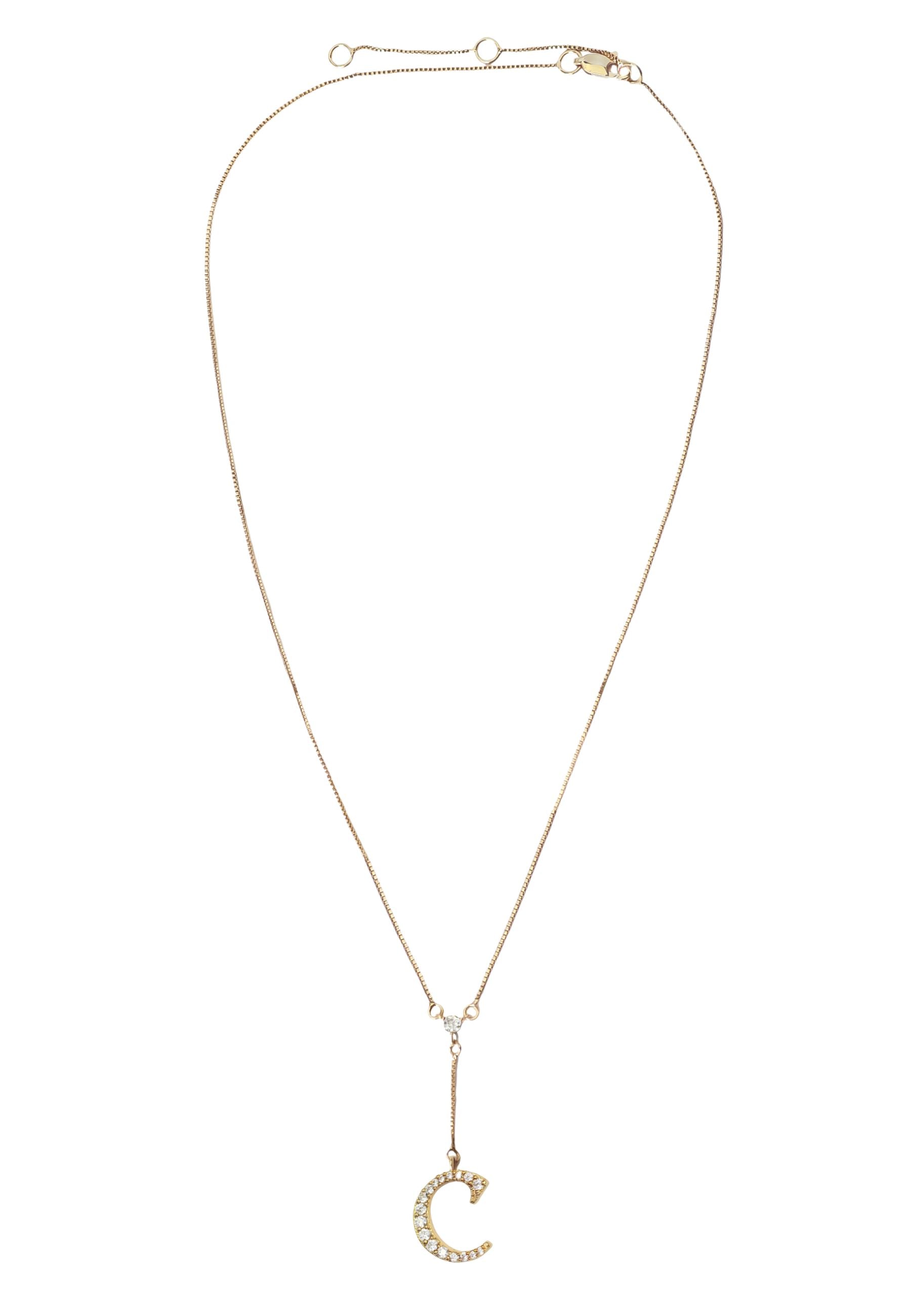 Golden Alphabet Necklaces