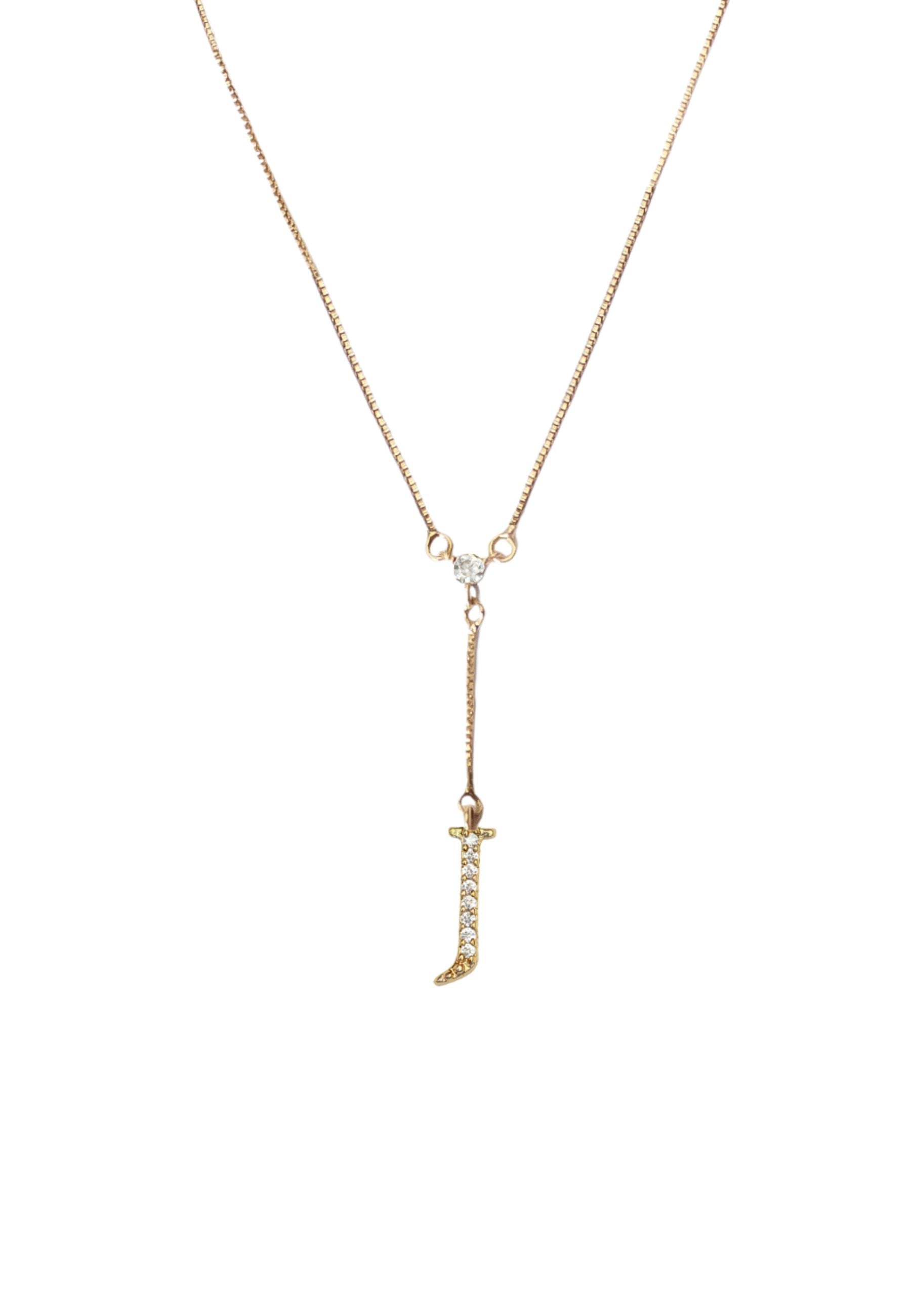 Golden Alphabet Necklaces
