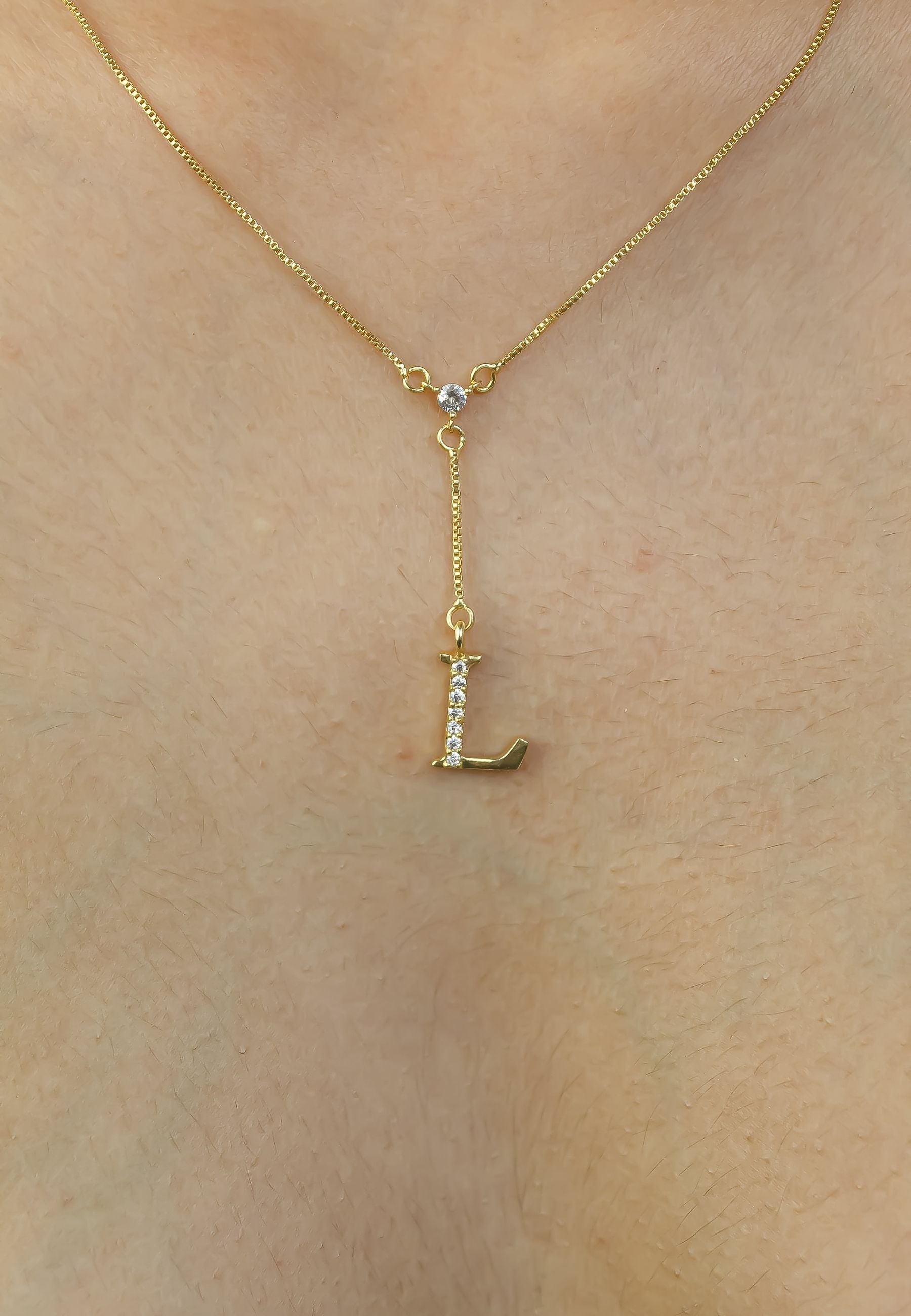 Golden Alphabet Necklaces
