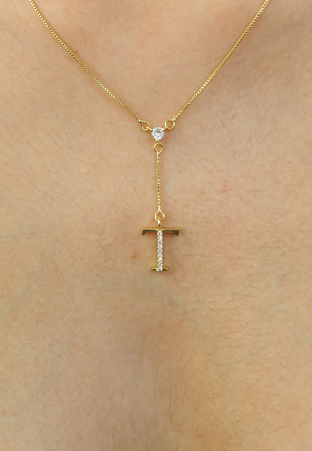 Golden Alphabet Necklaces