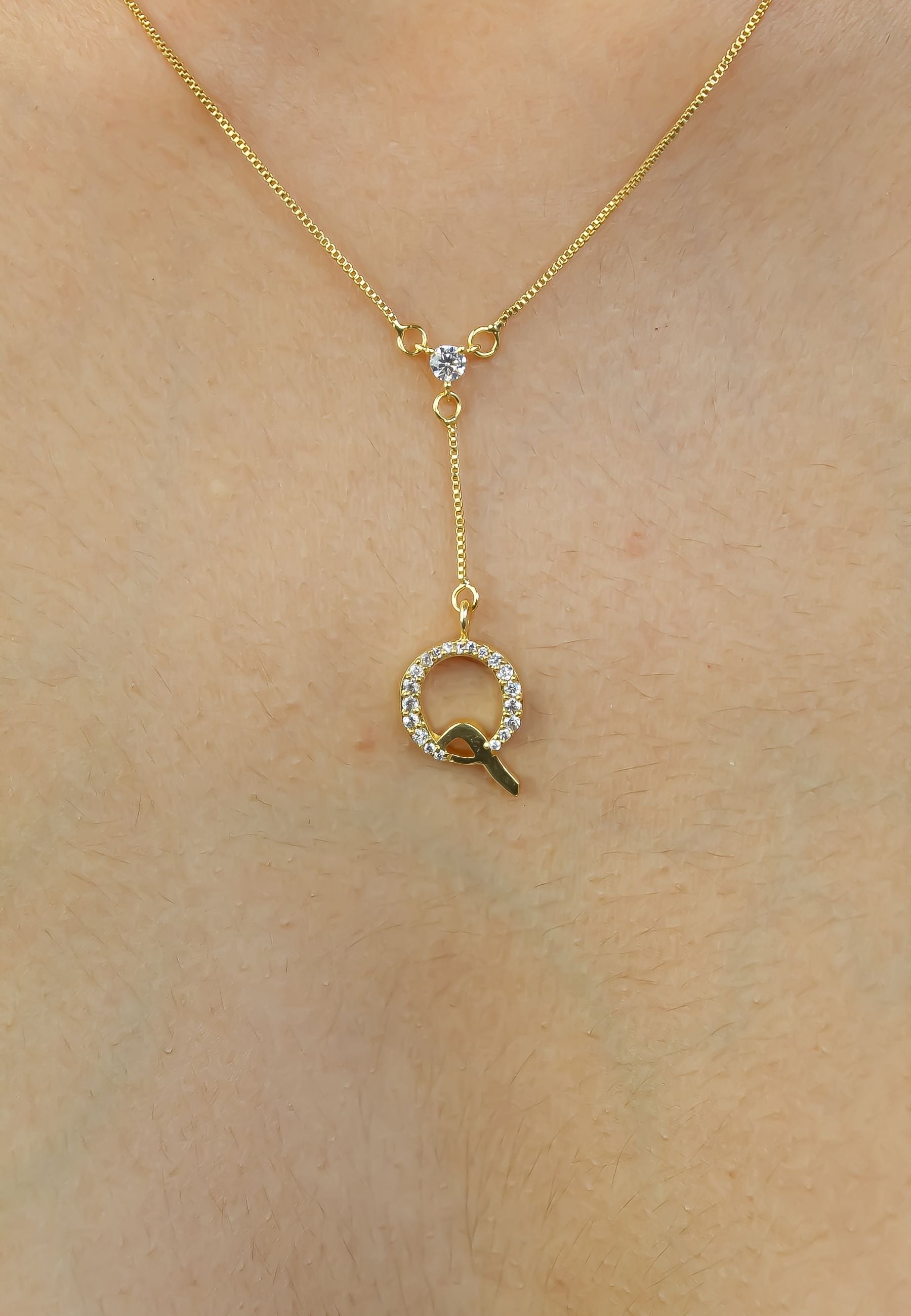 Golden Alphabet Necklaces