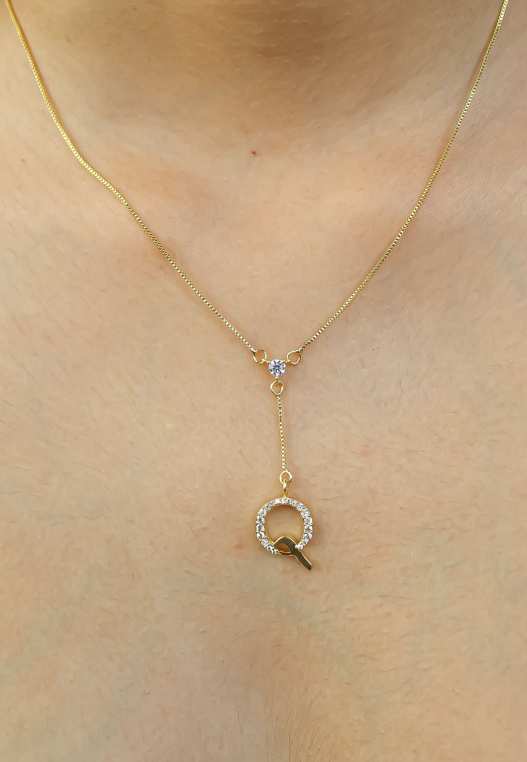 Golden Alphabet Necklaces