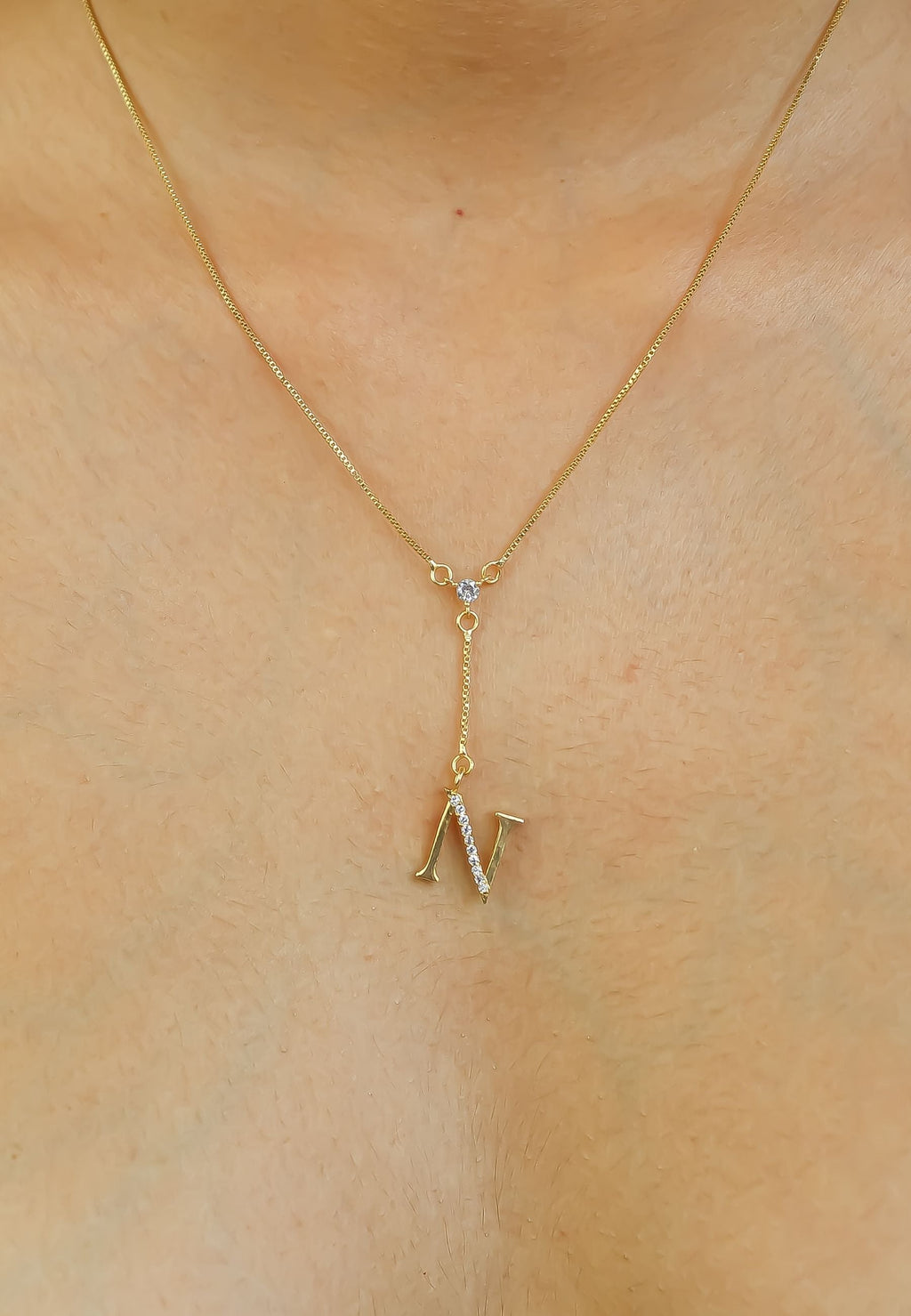 Golden Alphabet Necklaces