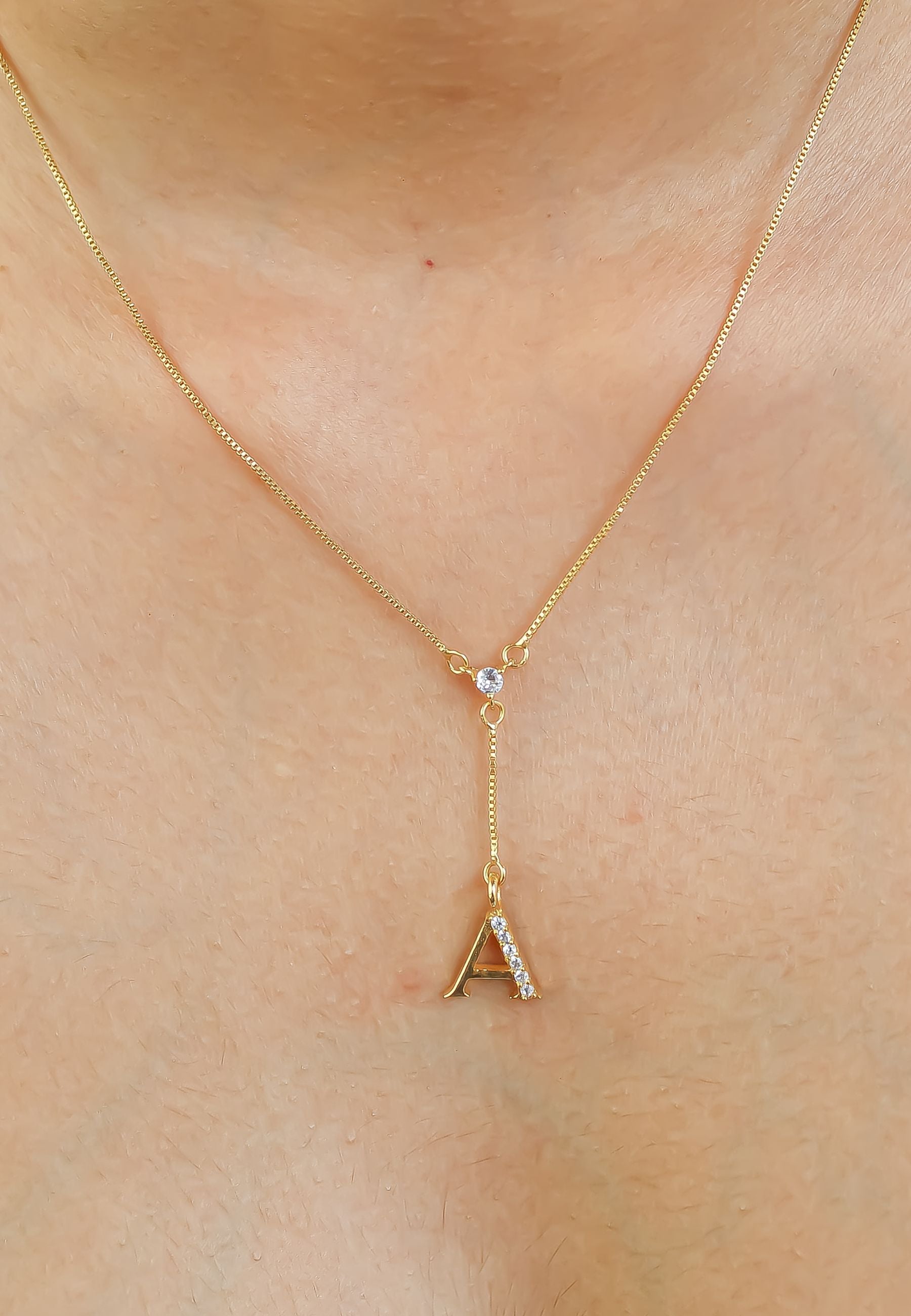 Golden Alphabet Necklaces