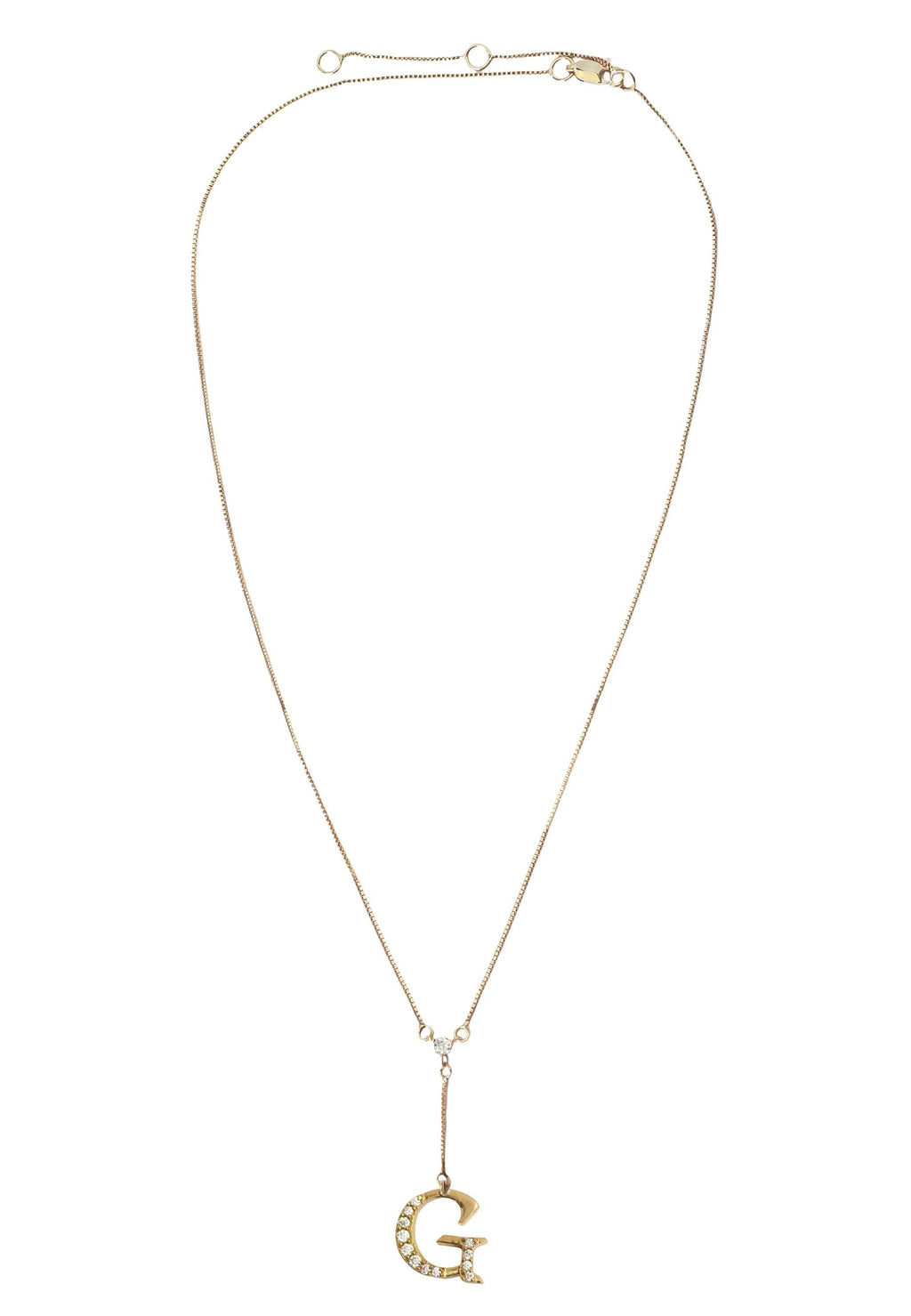Golden Alphabet Necklaces