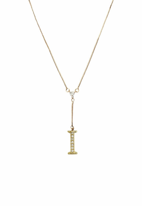 Golden Alphabet Necklaces
