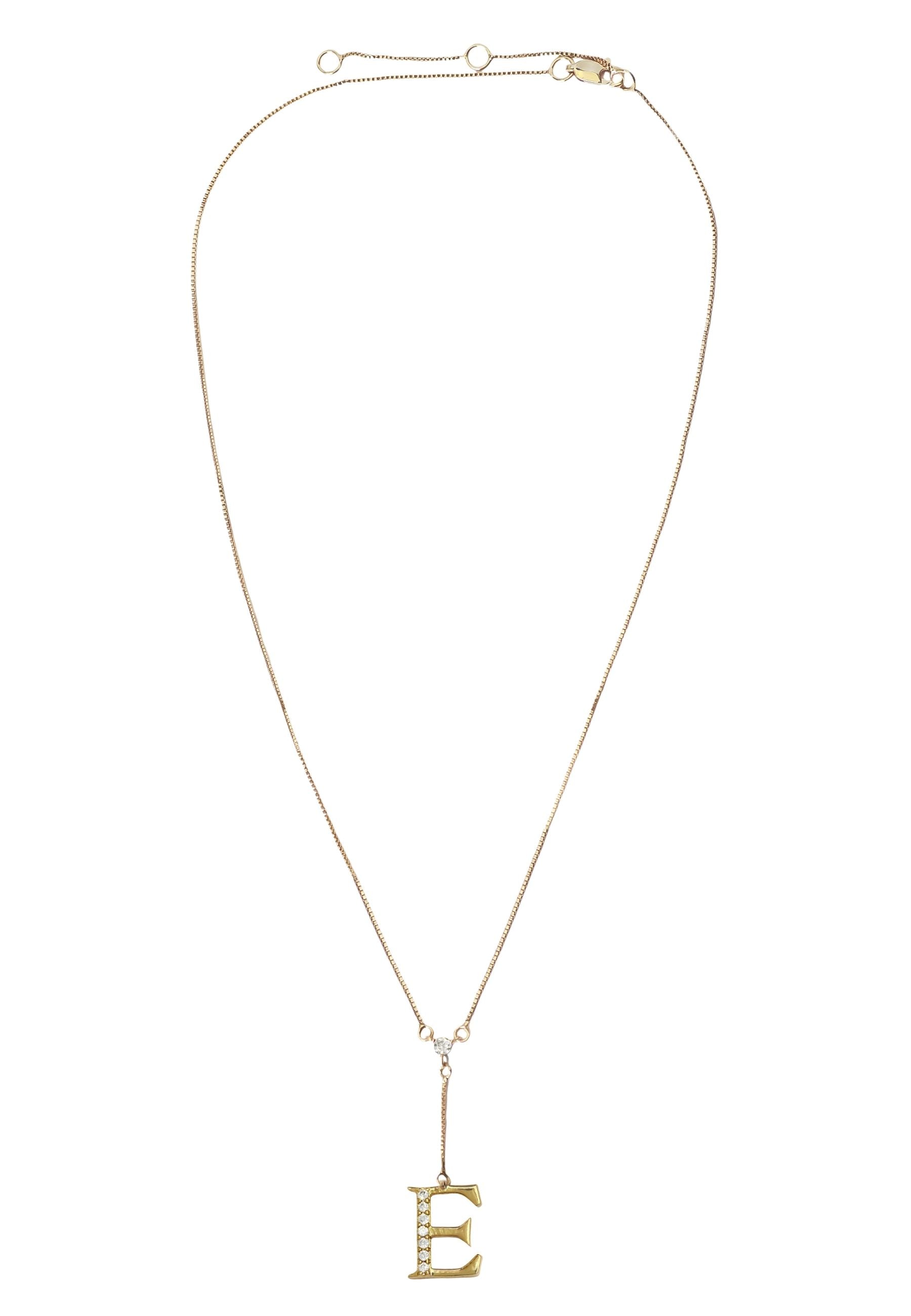 Golden Alphabet Necklaces