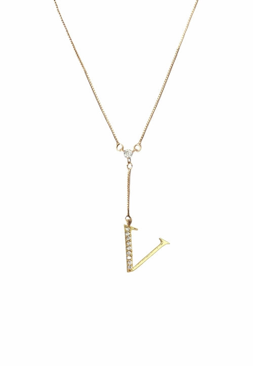 Golden Alphabet Necklaces