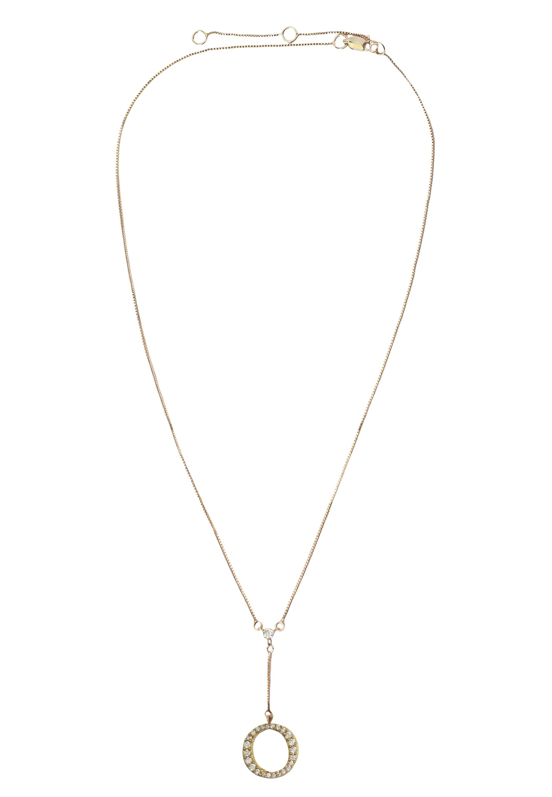 Golden Alphabet Necklaces