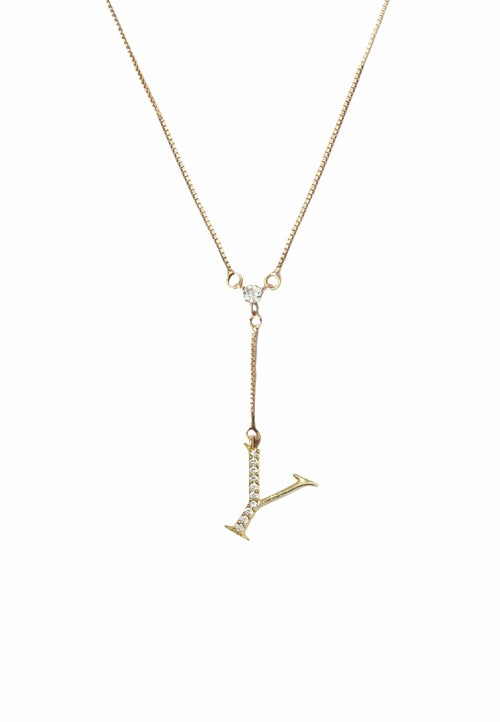 Golden Alphabet Necklaces